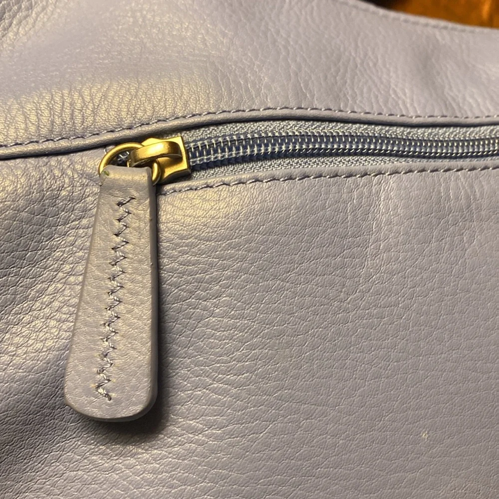Stone Mountain NWOT Sapphire Blue Pebbled Leather Hobo Shoulder Bag Wedding